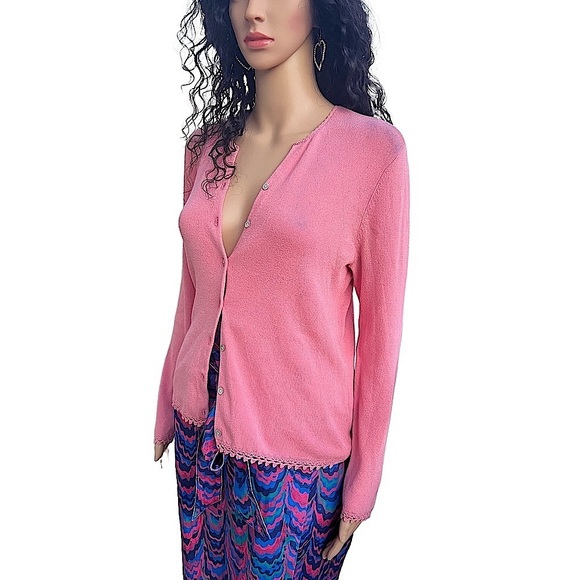 Caslon Peach lightweight Button Up Cardigan - Picture 1 of 16